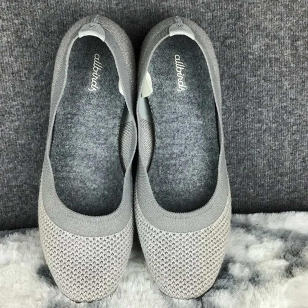 Allbirds Women's Tree Breezers Gray‎ Knit Flats Size 9